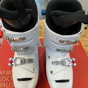 White Kids Ski Boots